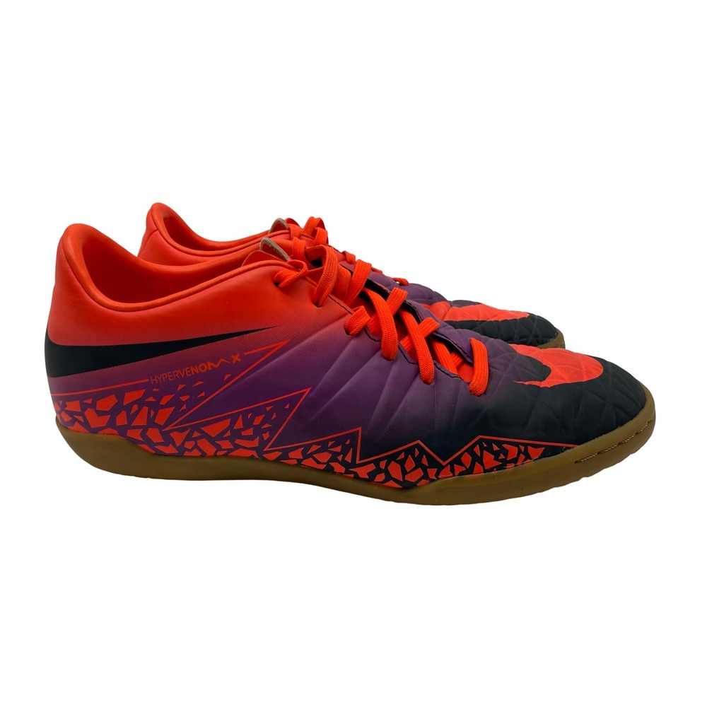 Nike HypervenomX Soccer Shoes Women 7.5 Orange Purple Excellent Indoor Court
